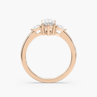 Marquise Cut Three Stone Engagement Ring