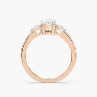 Oval Cut Three Stone Engagement Ring