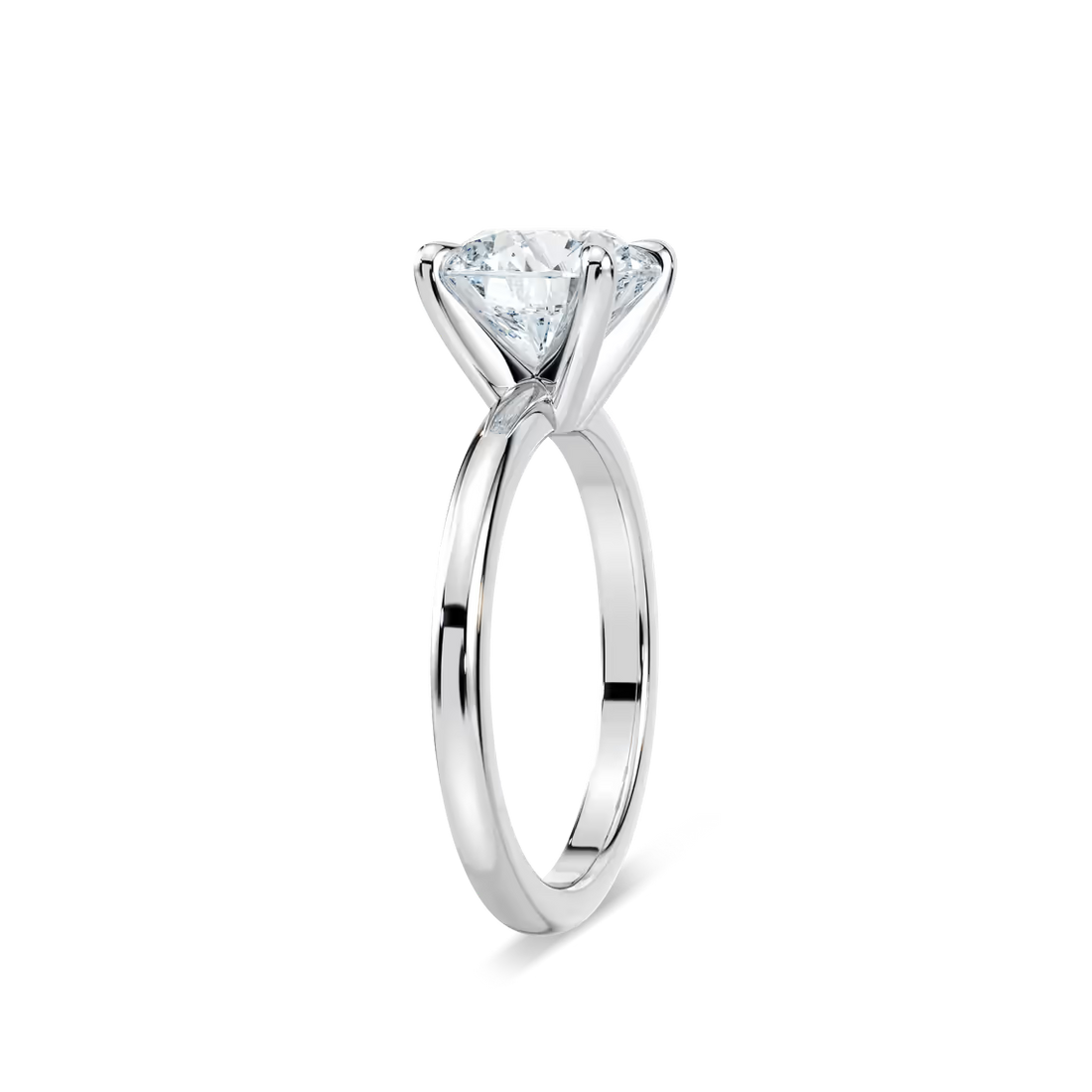 Classic Round Cut Solitaire Engagement Ring