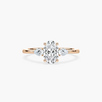 Oval Cut Three Stone Engagement Ring