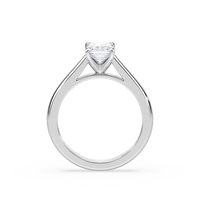 Solitaire Radiant Cut Cathedral Engagement Ring